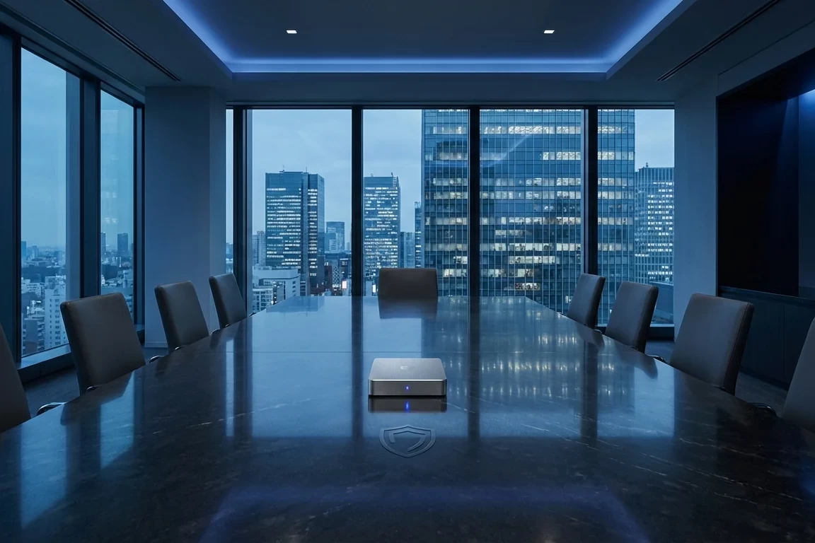 A lawyer reviewing digital privacy compliance documents on a tablet in a modern Melbourne office.