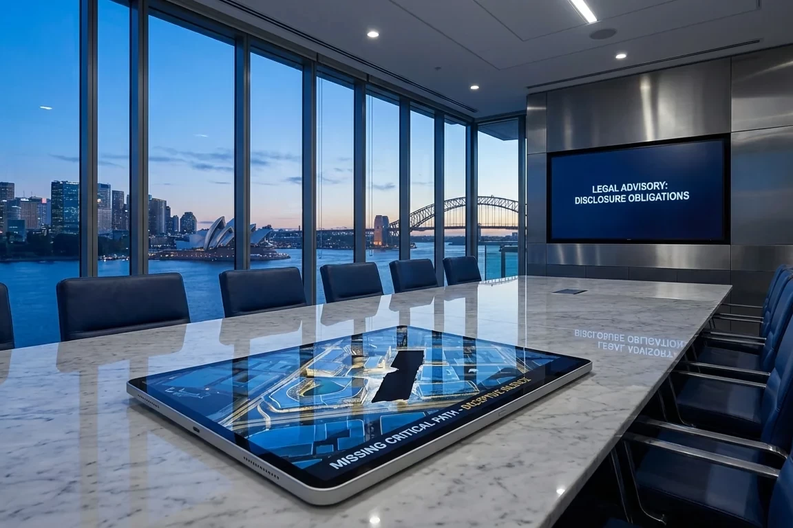 Corporate lawyer reviewing Australian Consumer Law documents for misleading conduct claim