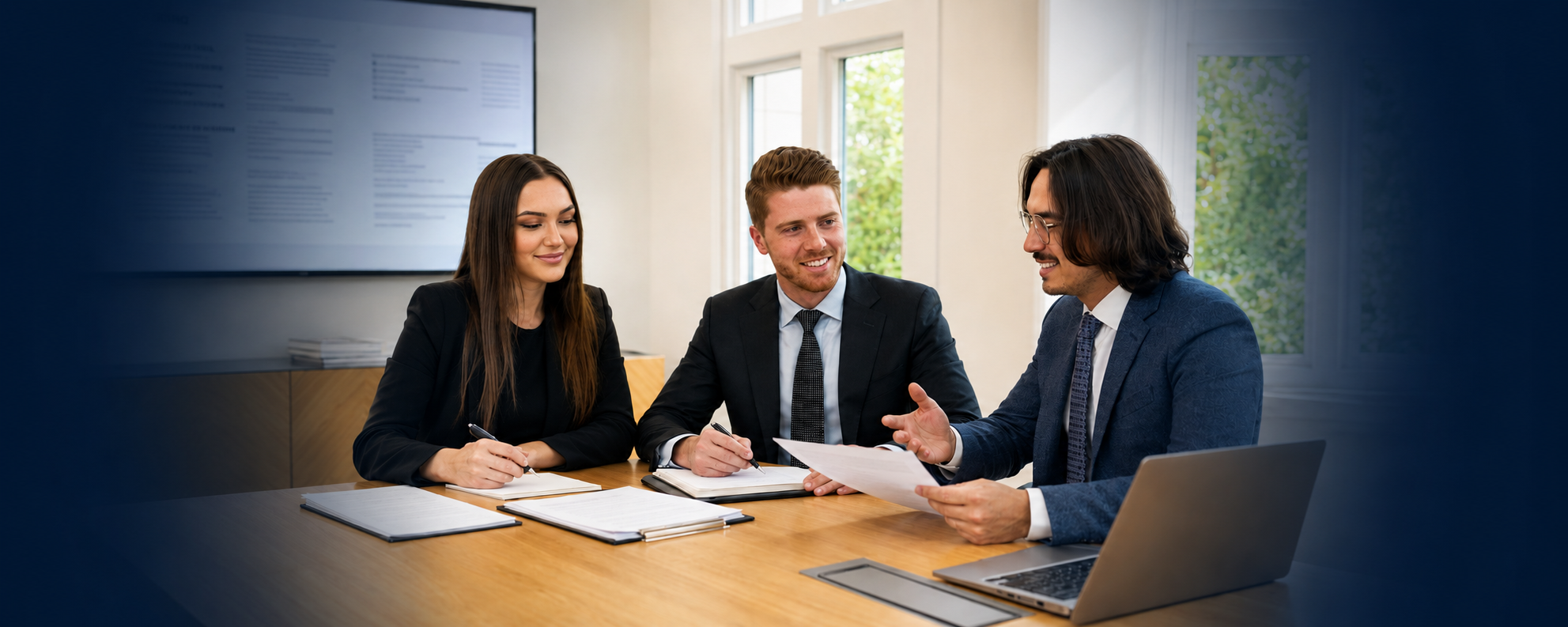 Sutton Laurence King Lawyers team reviewing a defamation matter